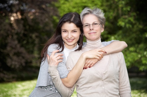 Mutter mit Tochter